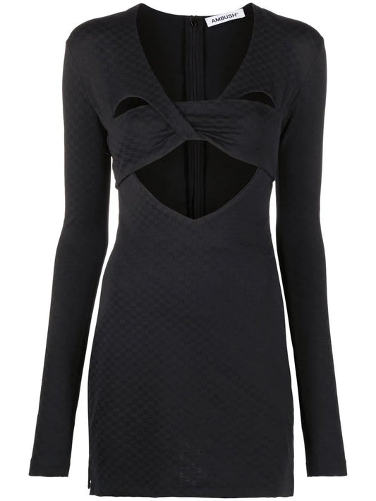 Monogram-Jacquard Mini Dress