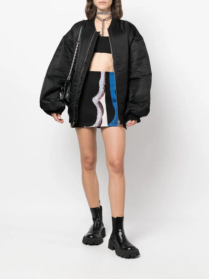 Jacquard Mini Skirt