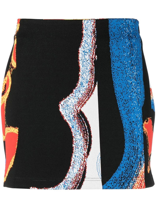 Jacquard Mini Skirt