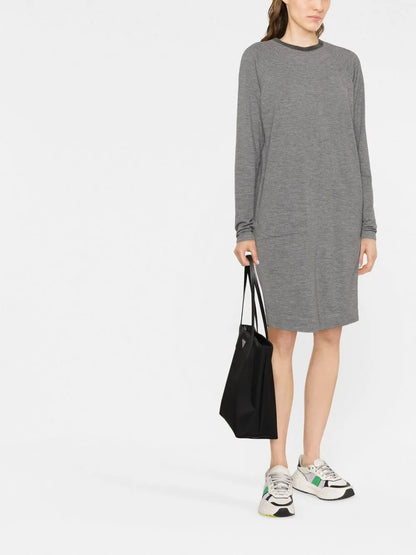 Monili-Trim Knitted Dress