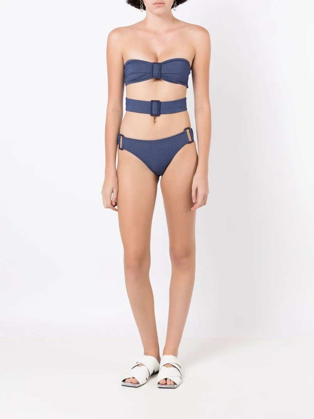 Buckle-Detail Bandeau Bikini