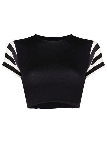 Cropped Short-Sleeved T-Shirt