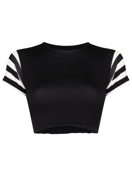 Cropped Short-Sleeved T-Shirt