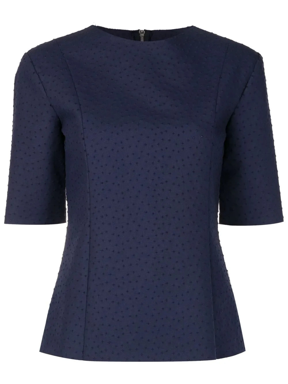 Embroidered Short-Sleeved Top