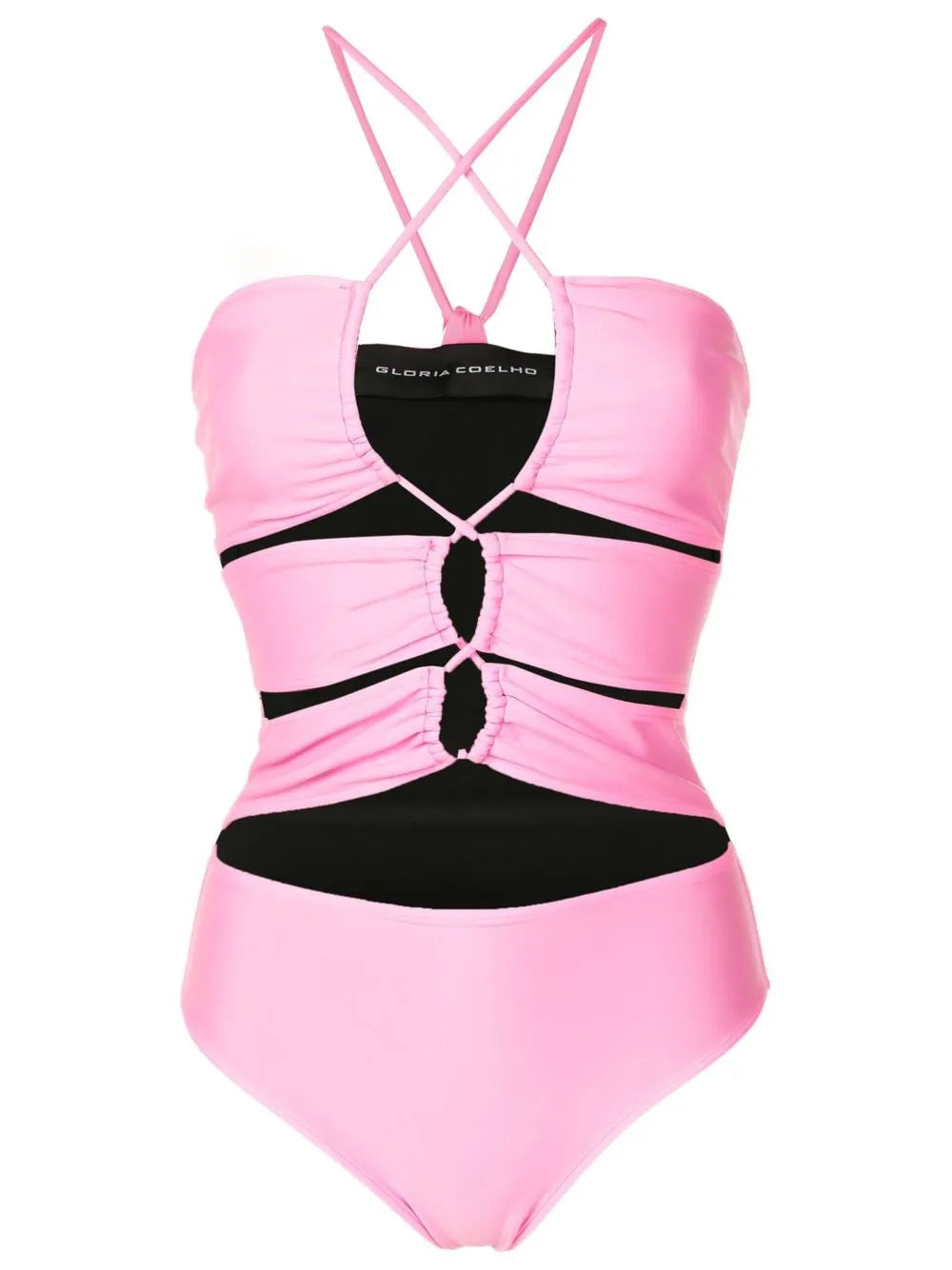 Tie Front Reversible One-Piece Swimsuit