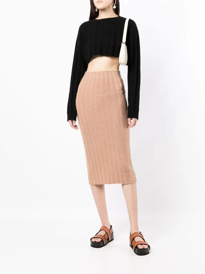Lenny Cashmere Pencil Skirt
