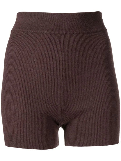 Alexa Cashmere-Blend Cycling Shorts