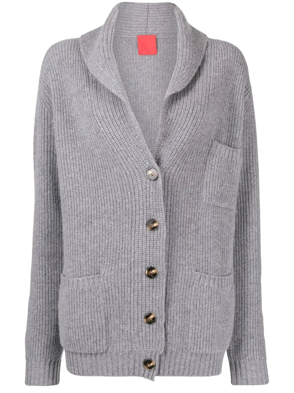 Shawl-Lapels Knitted Cardigan