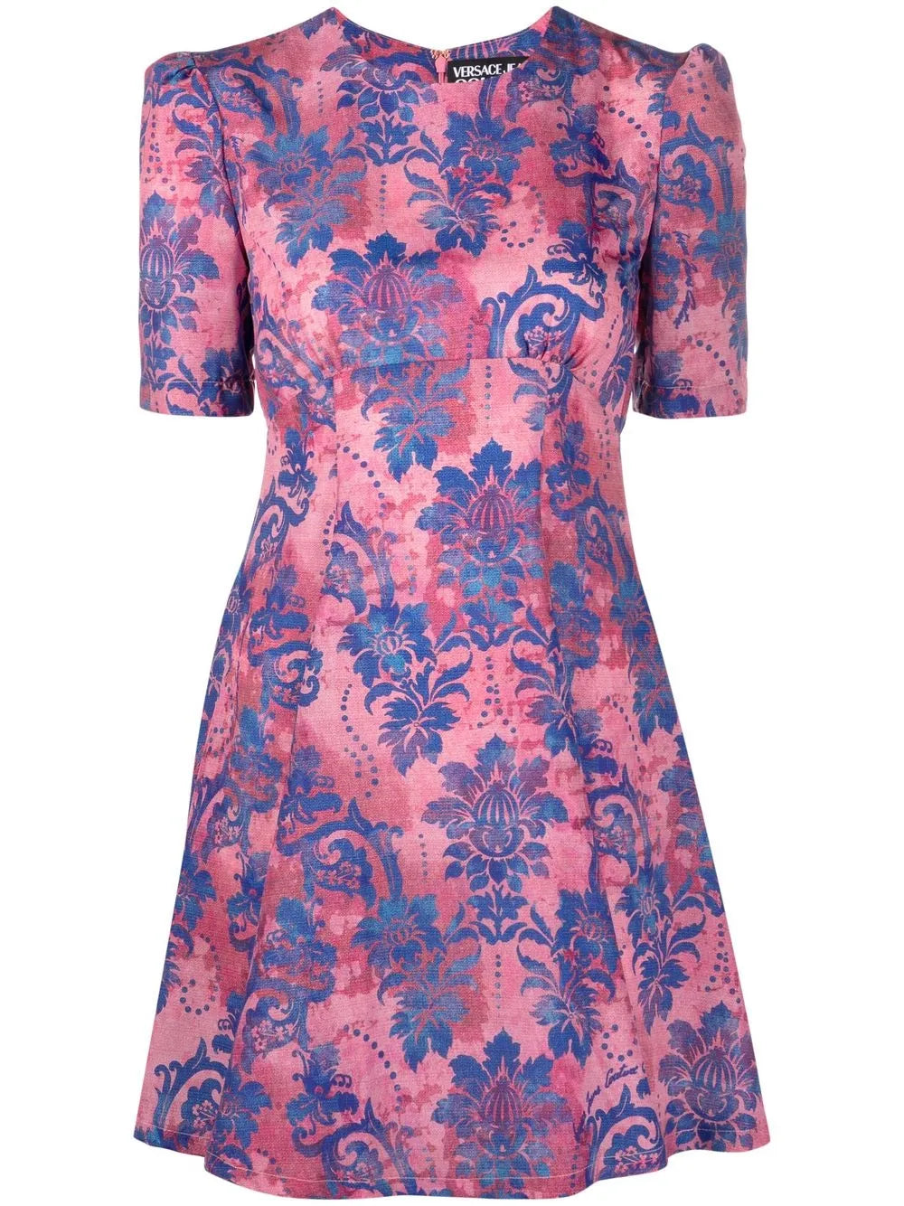 Floral-Print Flared Mini Dress