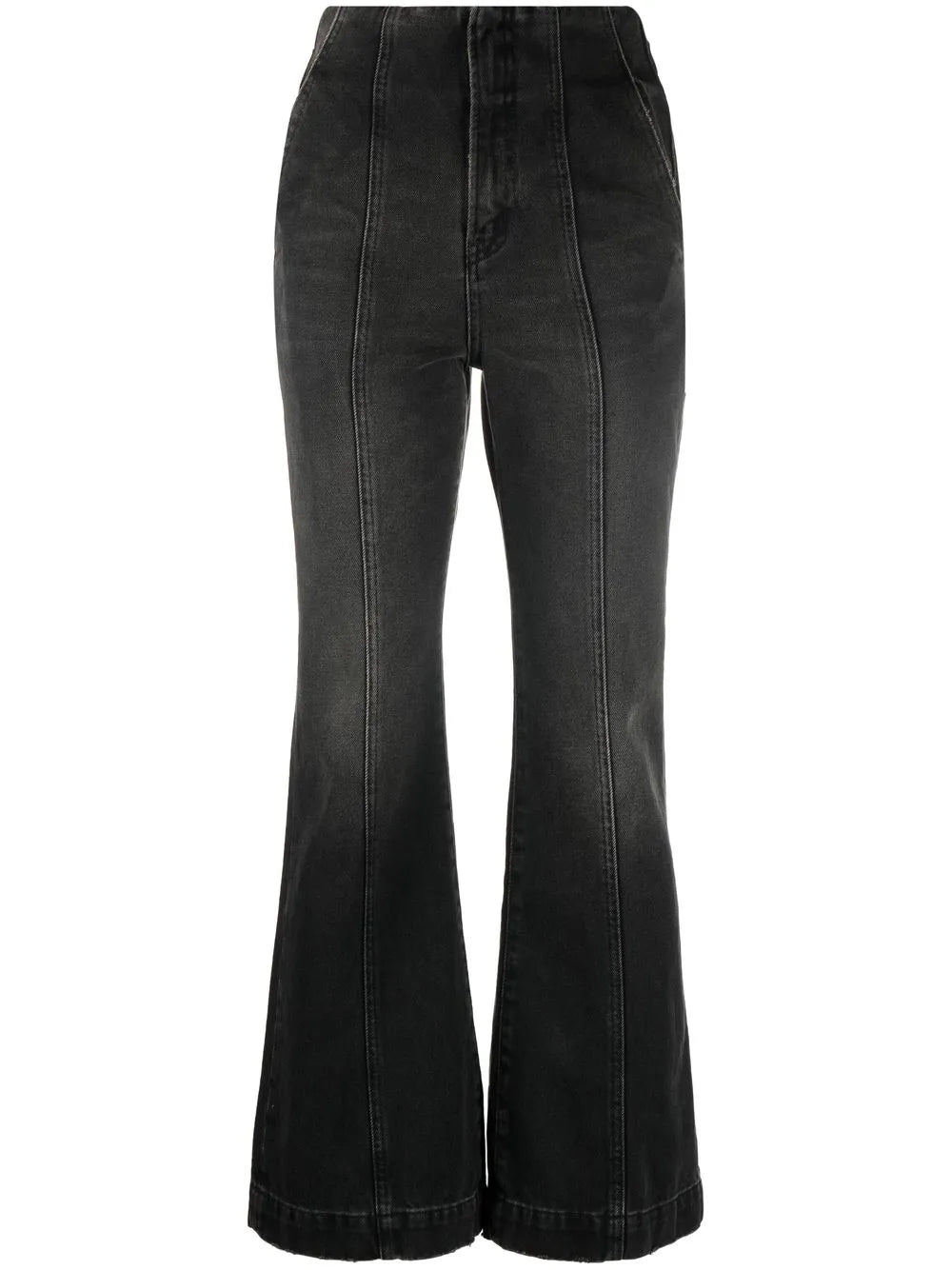 Flared Cropped Trousers