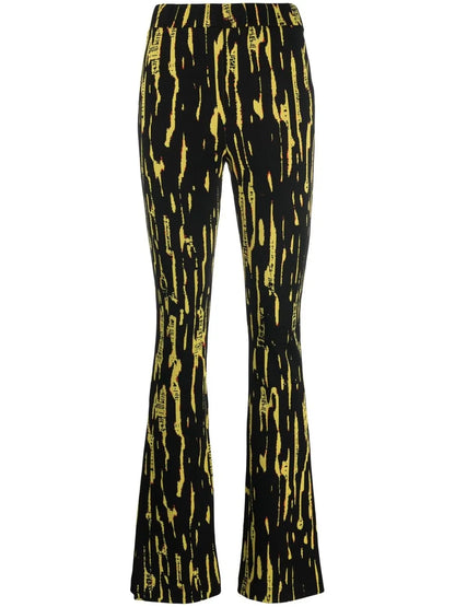 Flared Jacquard Leggings