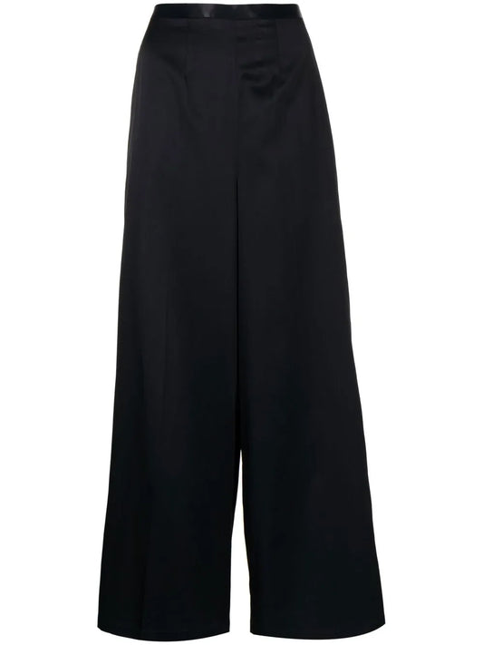 Wide-Leg High-Waisted Trousers