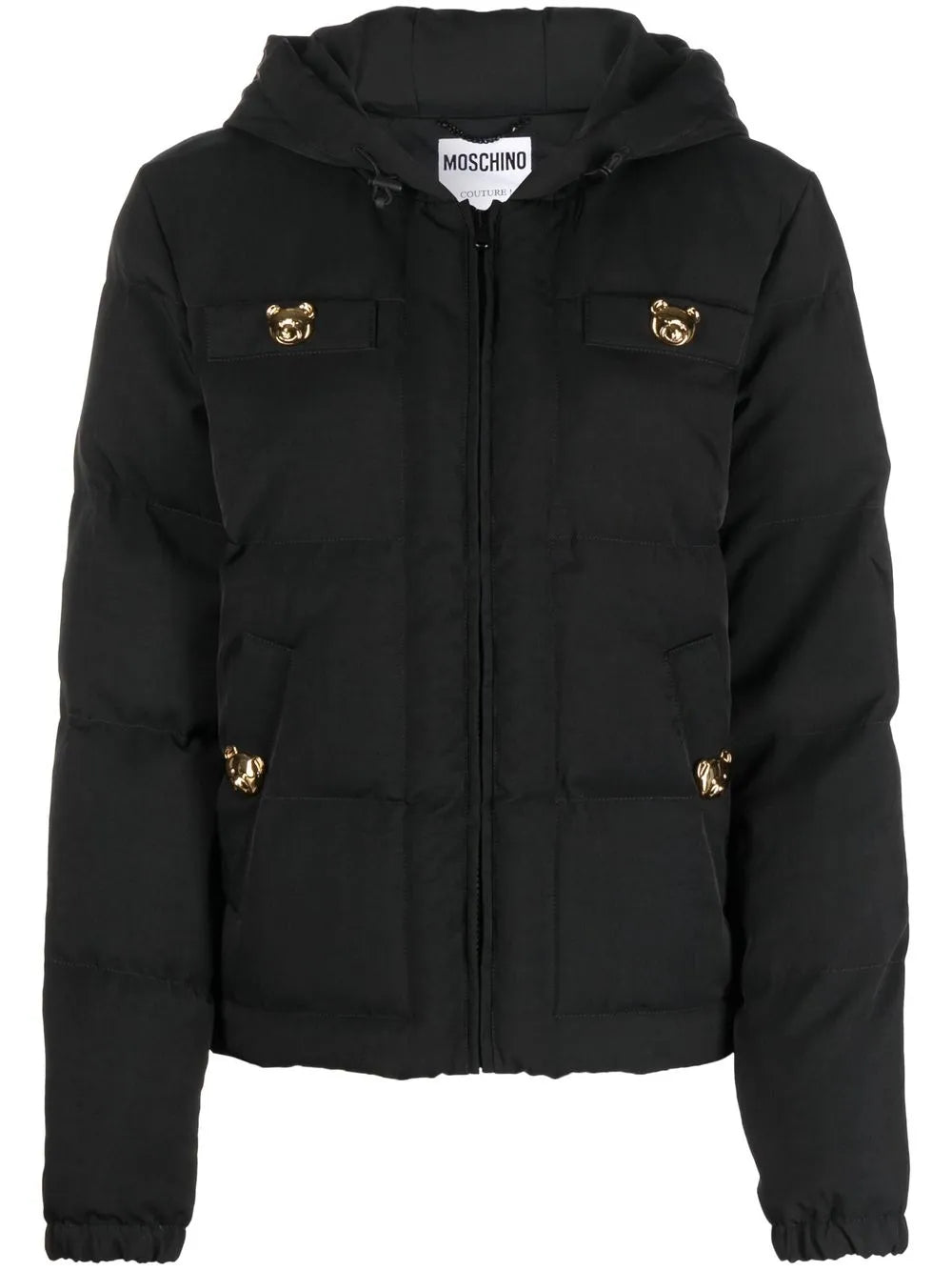 Teddy Button-Detail Padded Jacket