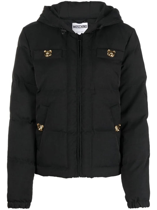 Teddy Button-Detail Padded Jacket