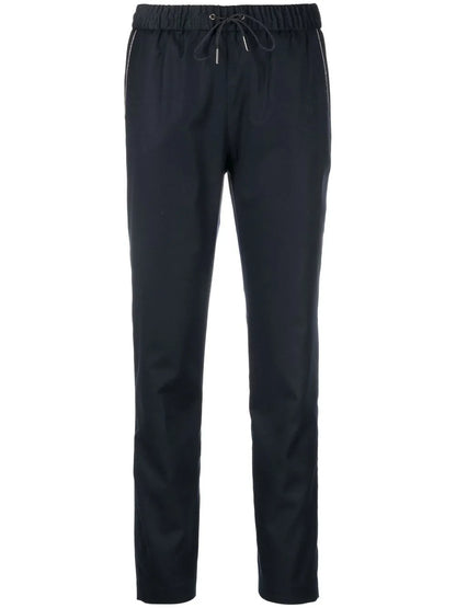 Drawstring Straight-Leg Trousers