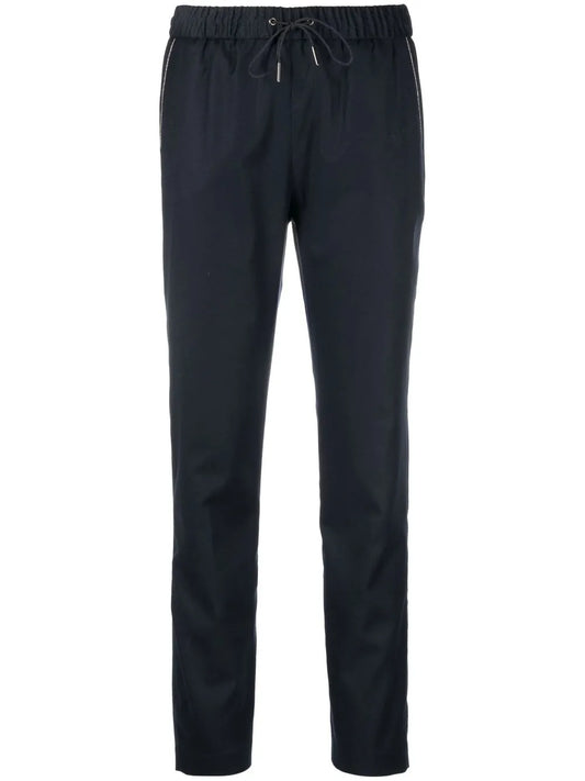Drawstring Straight-Leg Trousers