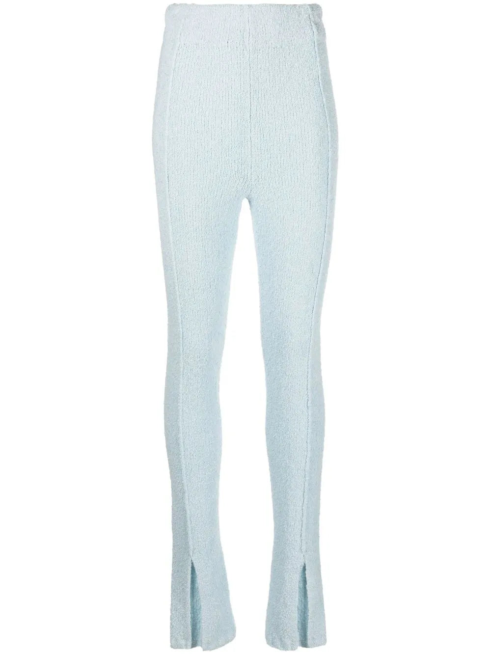 Flared-Cuff Knitted Trousers