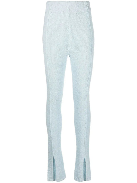 Flared-Cuff Knitted Trousers