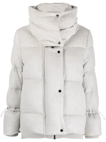 Zip-Up Padded Down Jacket