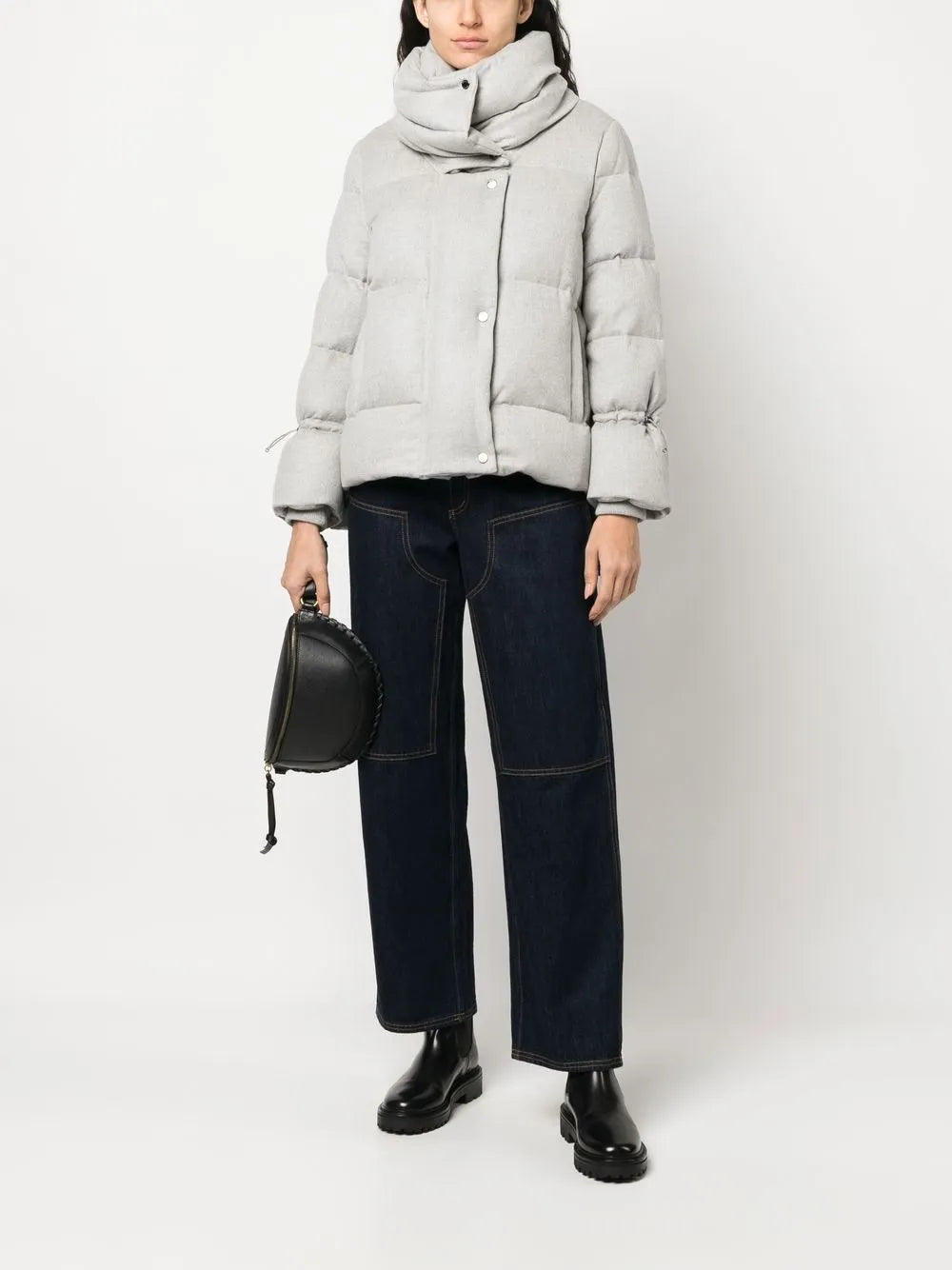 Zip-Up Padded Down Jacket
