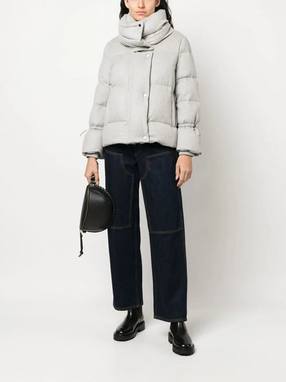 Zip-Up Padded Down Jacket
