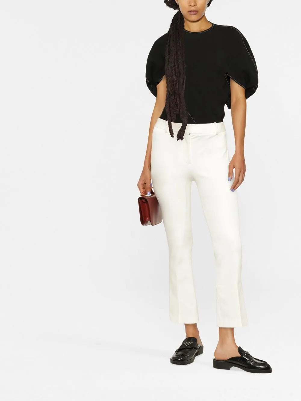 Skinny-Cut Cropped Trousers