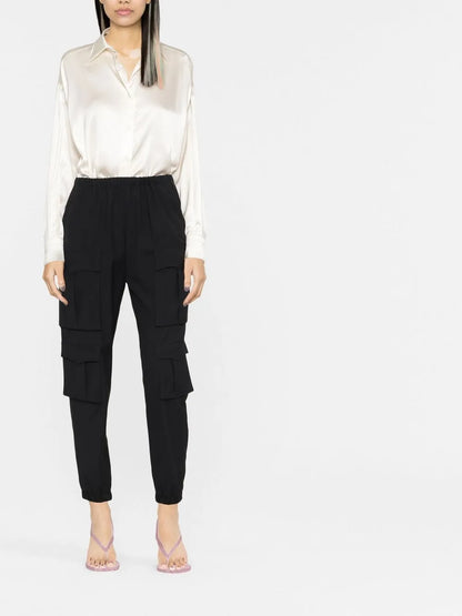 Pointed-Collar Long-Sleeved Shirt