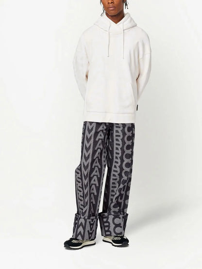 Monogram Oversized Drawstring Hoodie