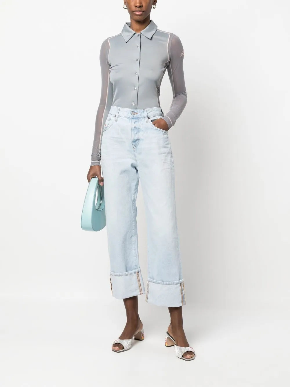 1999 Cropped Straight-Leg Jeans