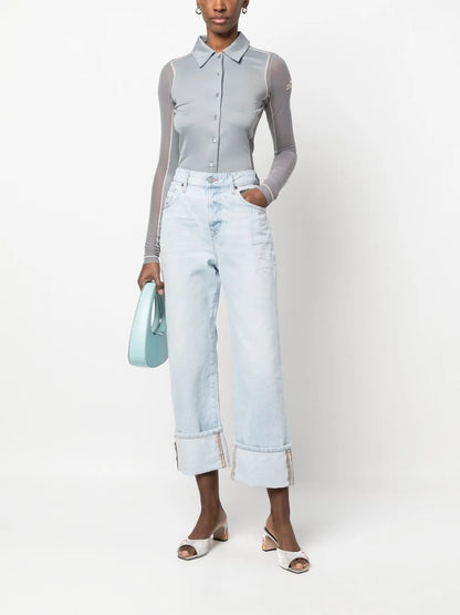 1999 Cropped Straight-Leg Jeans