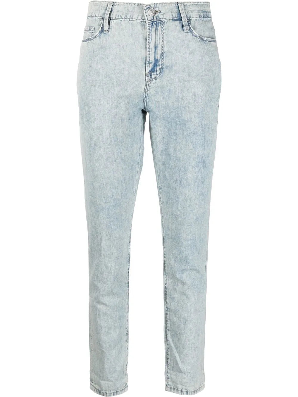 Distressed-Effect Denim Jeans