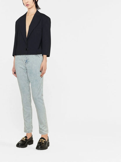Distressed-Effect Denim Jeans