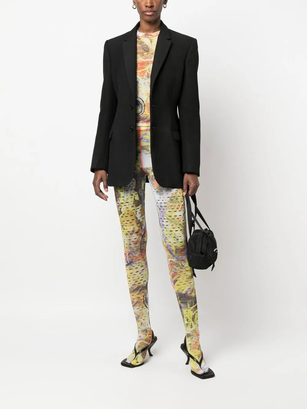 Abstract-Print Footed Leggings