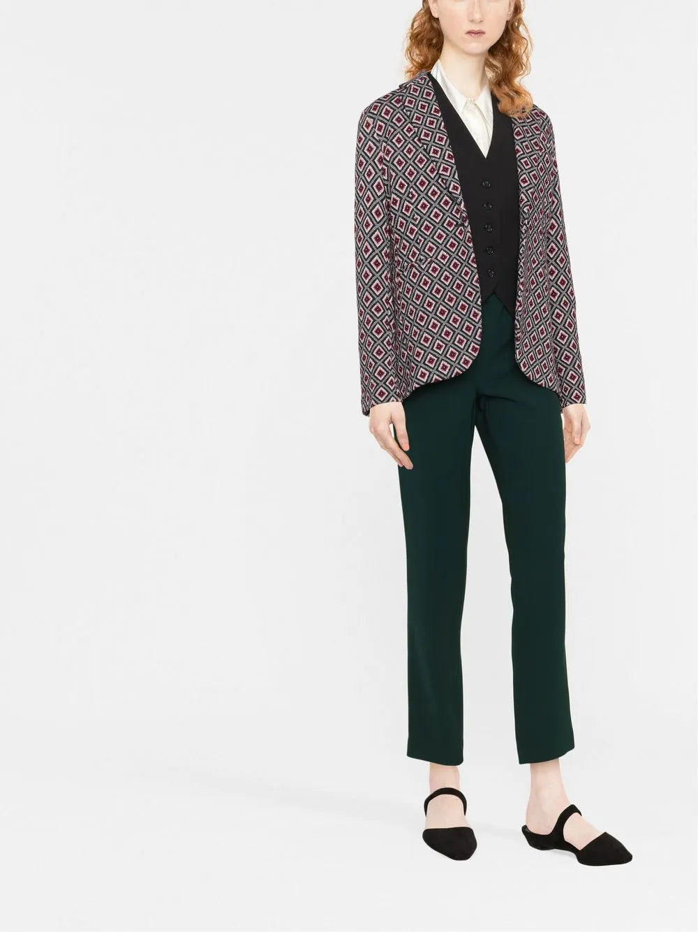 Cropped Elasticated Trousers