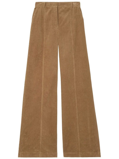 Wide-Leg Corduroy Trousers