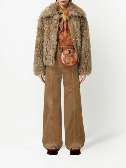 Wide-Leg Corduroy Trousers