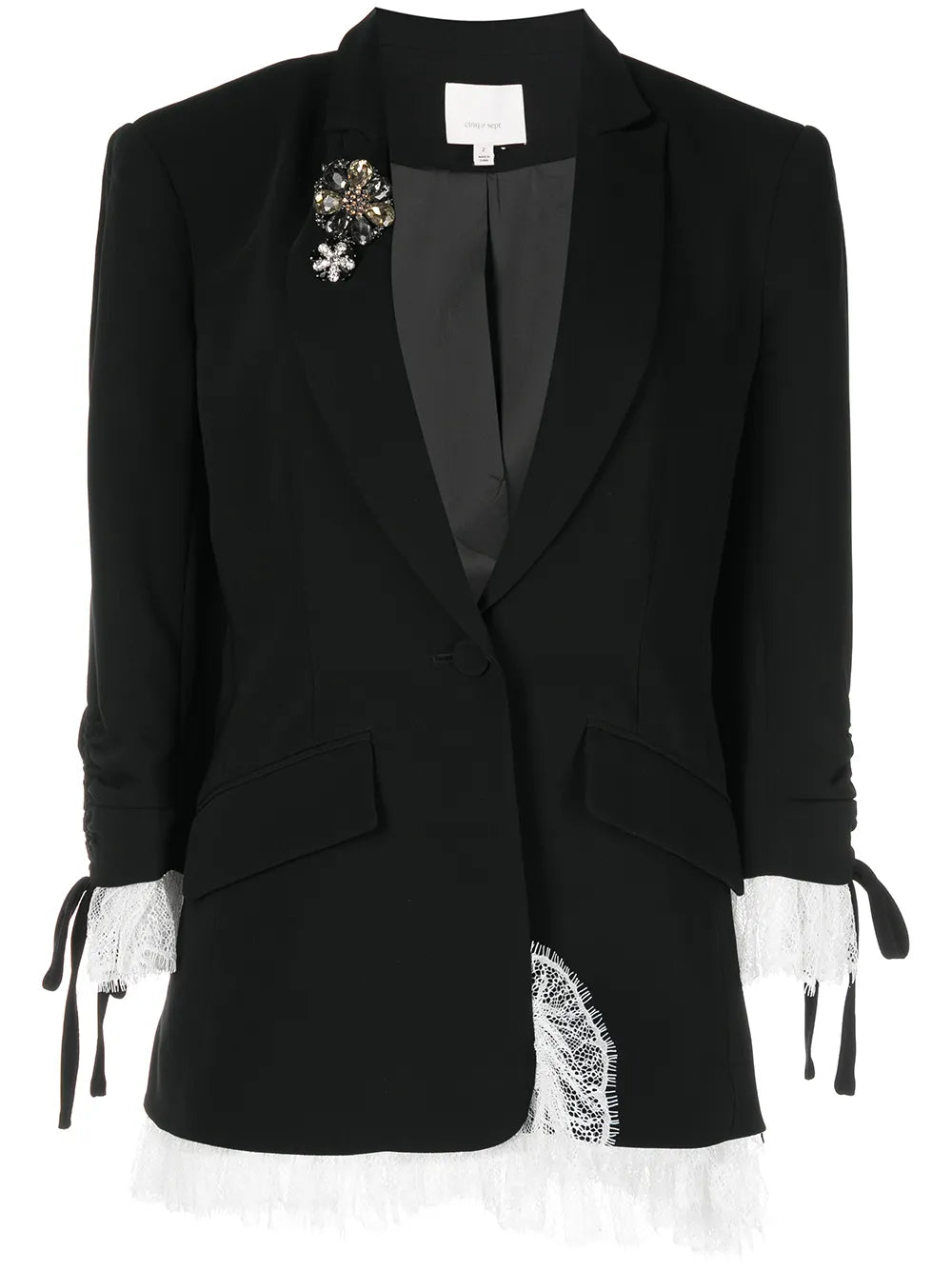 Roxie Lace-Trim Blazer