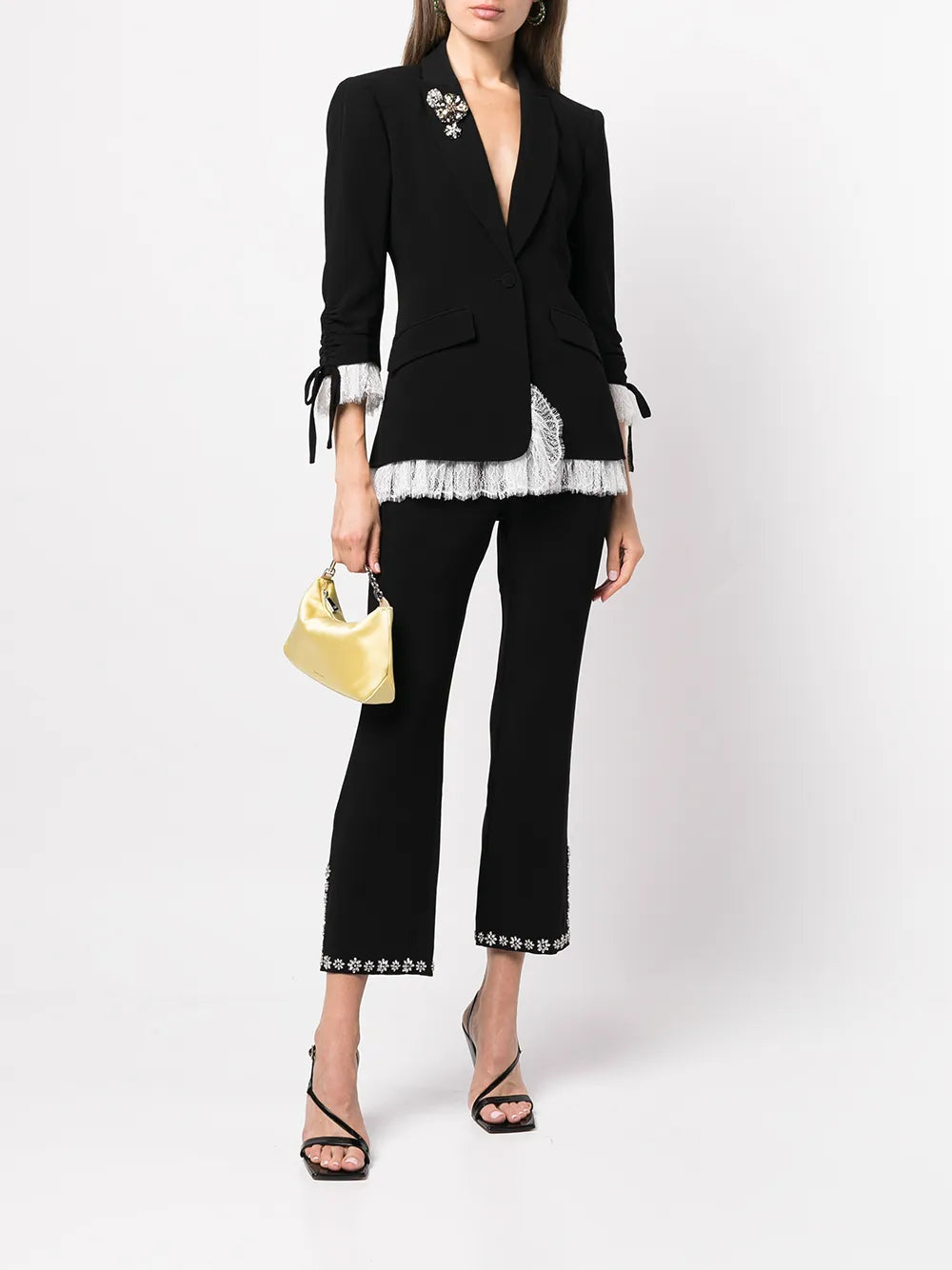 Roxie Lace-Trim Blazer