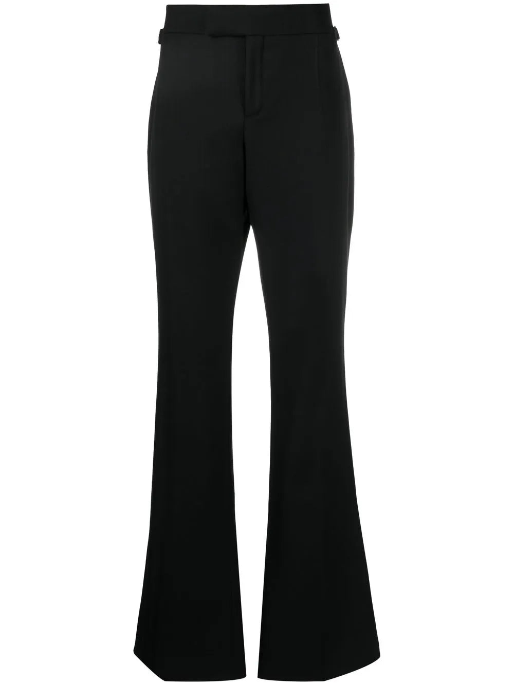 Flared-Leg Tailored-Cut Trousers
