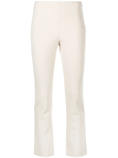 Flared-Hem Cropped Trousers