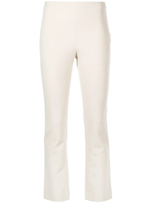 Flared-Hem Cropped Trousers