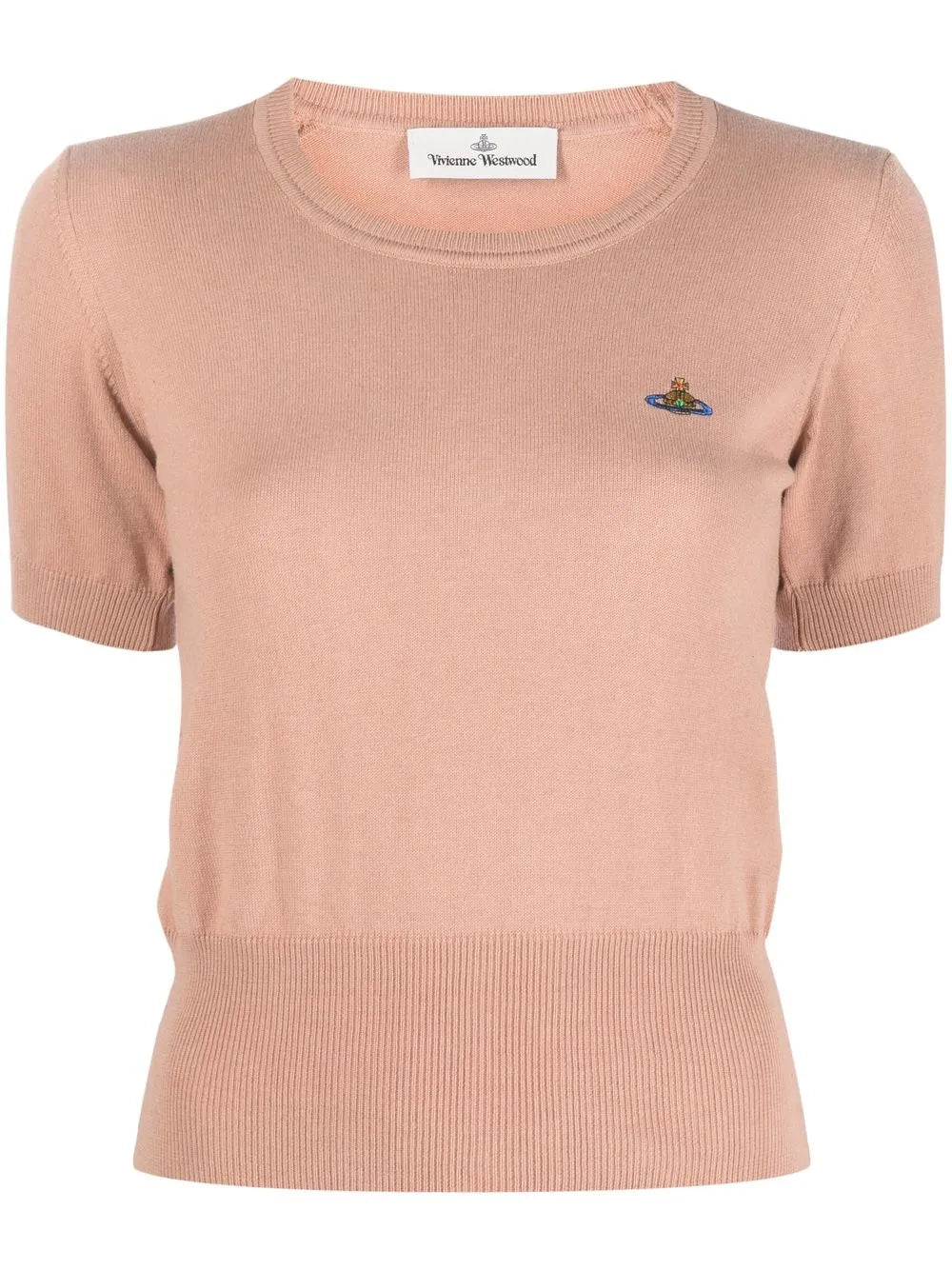 Orb-Embroidered Knitted Top