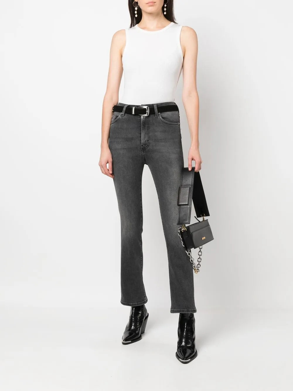 Stonewashed Slim-Cut Jeans