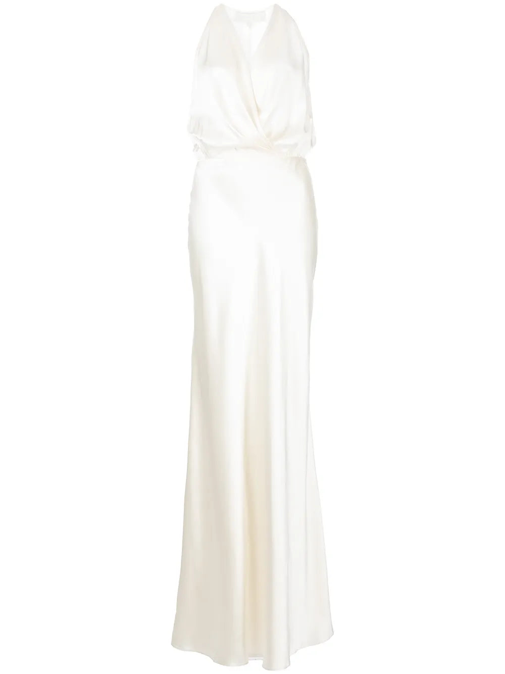 Draped Halterneck Gown Dress