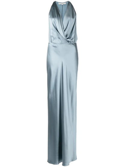 Draped Halterneck Gown