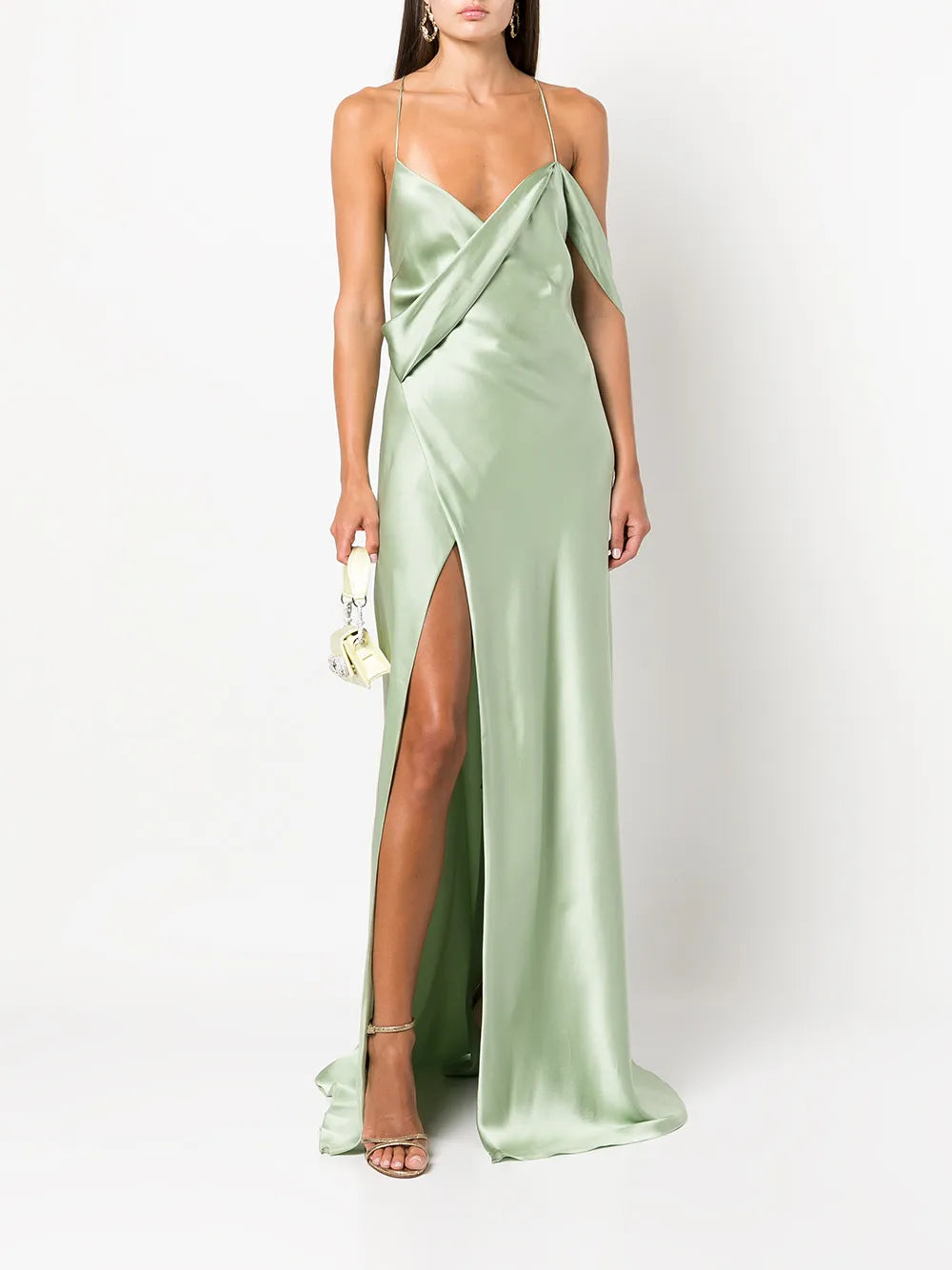 Cowl-Neck Sleeveless Gown