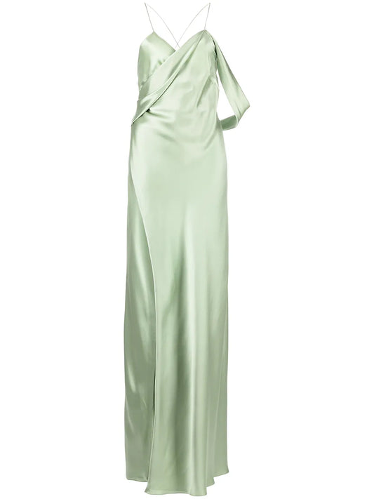 Cowl-Neck Sleeveless Gown