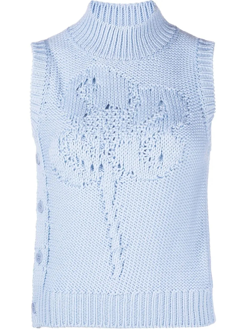 Irina Floral Knitted Wool Vest