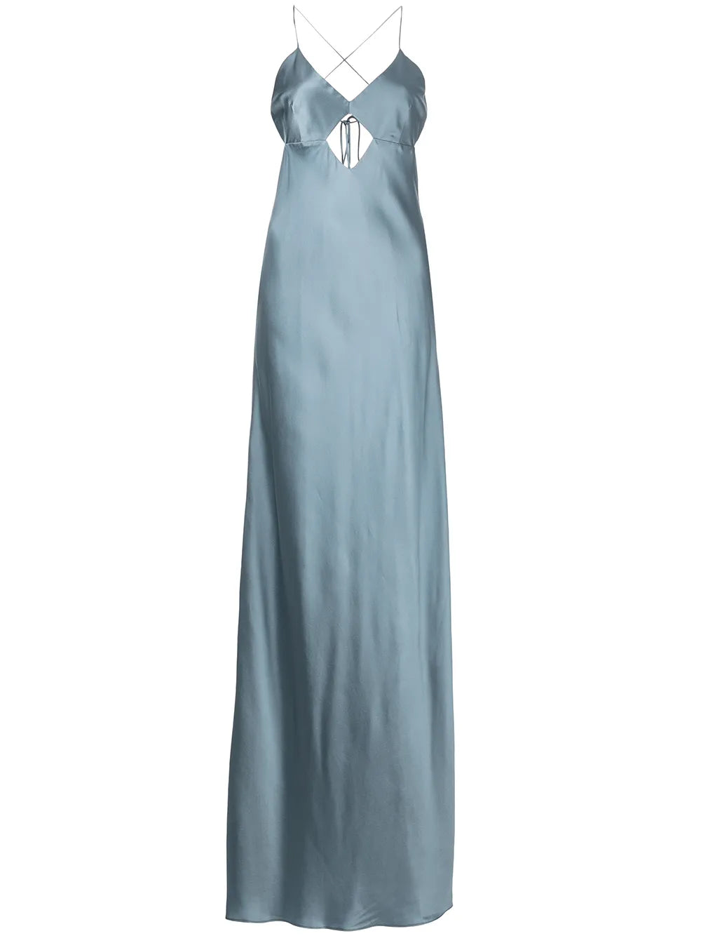 Cut-Out Detail Silk Gown