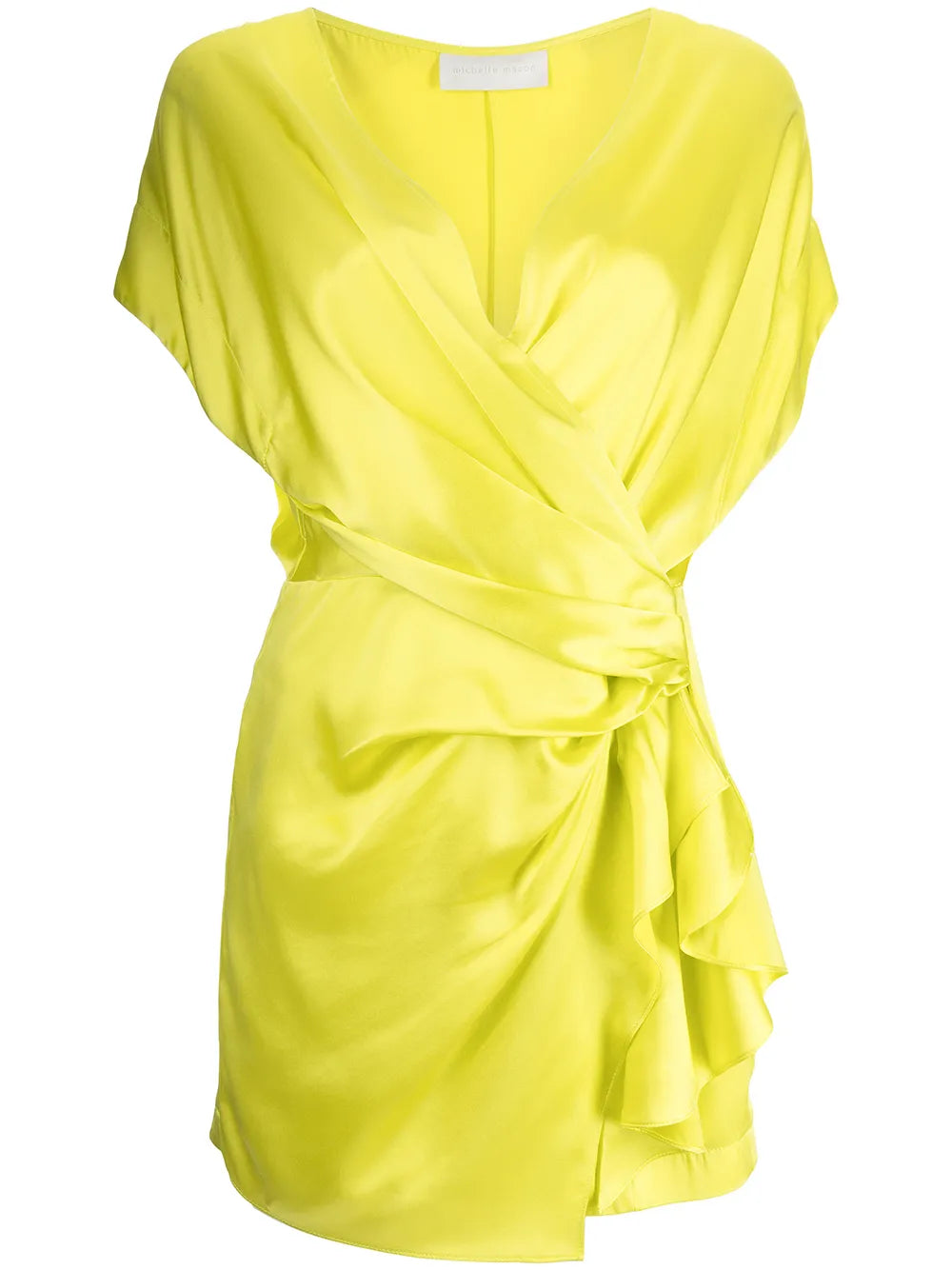 Draped-Detail Mini Dress